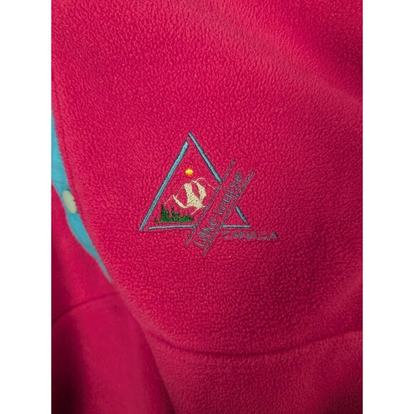VTG‎ Canada Lake Louise The Shirt Company Fleece Snap Pullover Pink Women's L - Picture 3 of 10